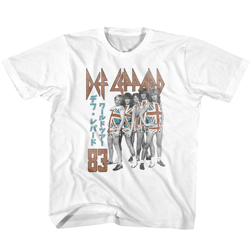 Def Leppard Youth S/S T-Shirt - Deflep83 - Solid White