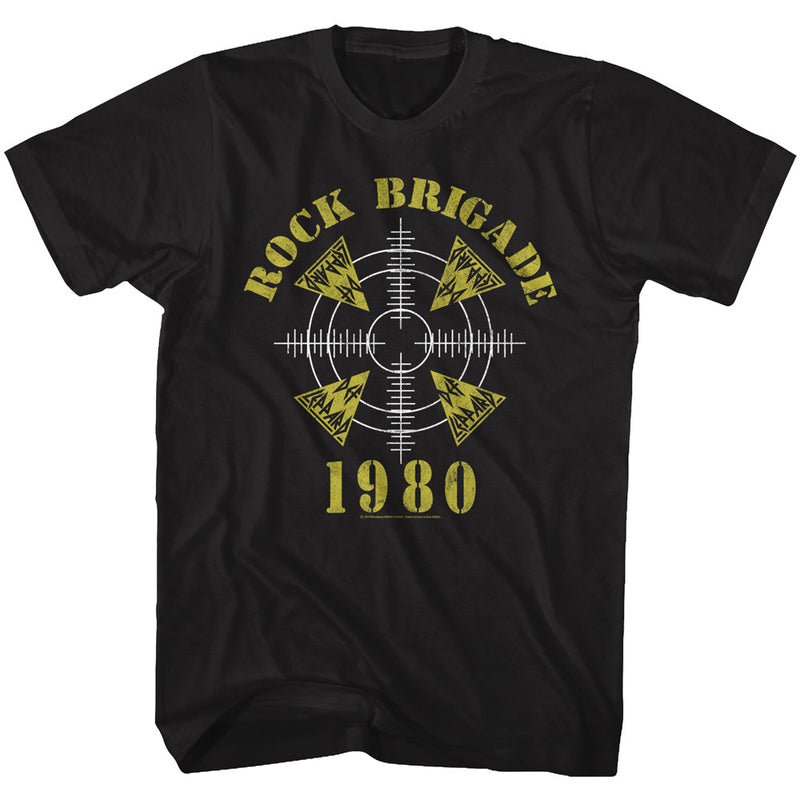 Def Leppard Mens S/S T-Shirt - Rock Brigade - Solid Black