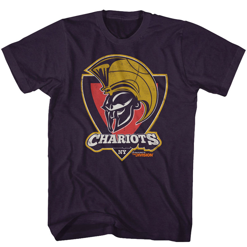 The Division Mens S/S T-Shirt - Chariots - Heather Blackberry Heather