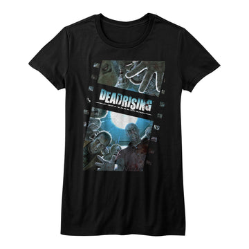 Dead Rising Girls Juniors S/S T-Shirt - Zombiefilm - Solid Black