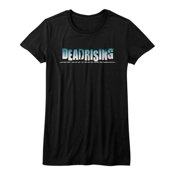 Dead Rising Girls Juniors S/S T-Shirt - Logo - Solid Black