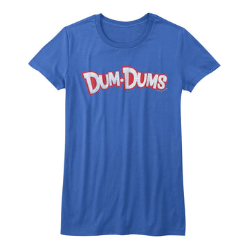 Dum Dums Girls Juniors S/S T-Shirt - Logo - Solid Royal
