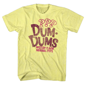 Dum Dums Mens S/S T-Shirt - Mystery - Heather Yellow Heather