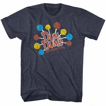 Dum Dums Mens S/S T-Shirt - Dum Dums - Heather Navy Heather