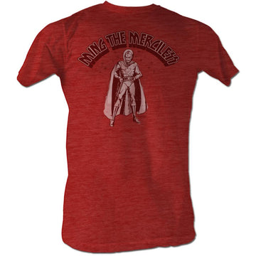 Flash Gordon Mens S/S T-Shirt - Mingin' - Heather Red Heather