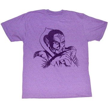 Flash Gordon Mens S/S T-Shirt - Ming - Heather Retro Purple Heather