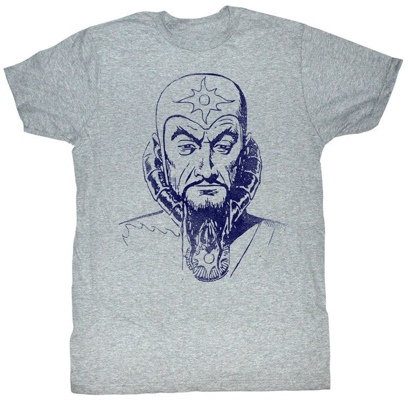 Flash Gordon Mens S/S T-Shirt - Ming Mug - Heather Gray Heather