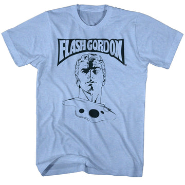 Flash Gordon Mens S/S T-Shirt - Ballin' - Heather Royal Heather