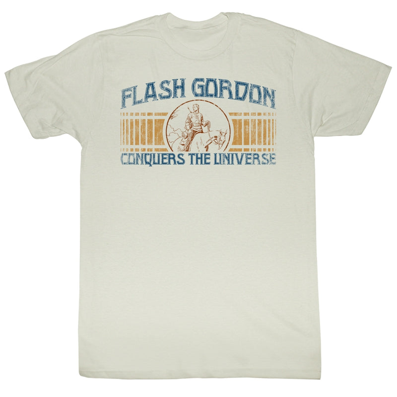 Flash Gordon Mens S/S T-Shirt - Conquer - Solid Natural