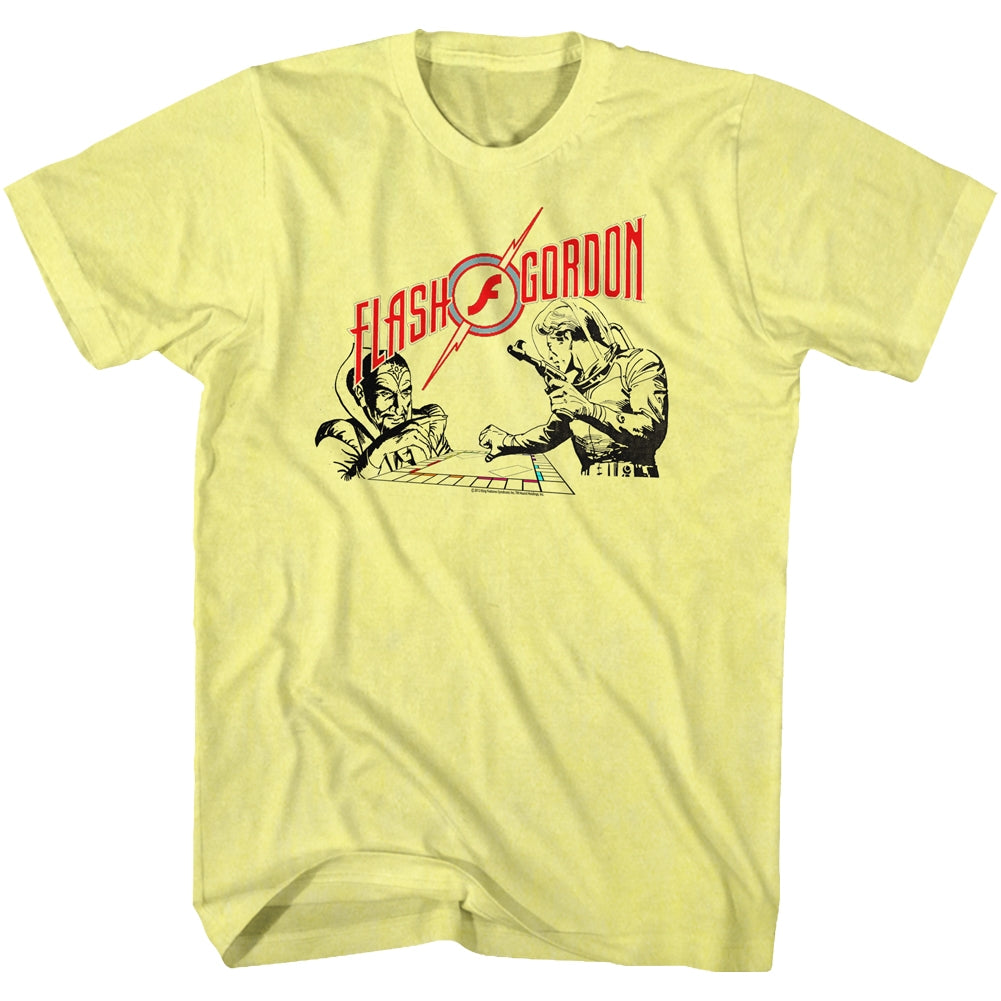 Flash Gordon Mens S/S T-Shirt - Monopoly Pawnage - Heather Yellow Heather