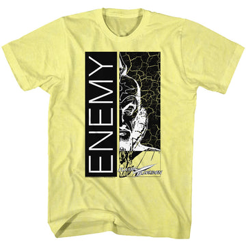 Flash Gordon Mens S/S T-Shirt - Enemy - Heather Yellow Heather