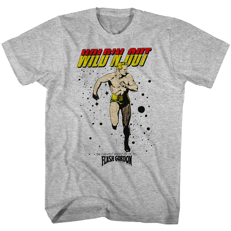 Flash Gordon Mens S/S T-Shirt - Wildn - Heather Gray Heather