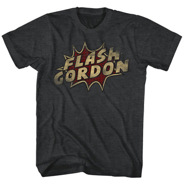 Flash Gordon Mens S/S T-Shirt - Dots - Heather Black Heather
