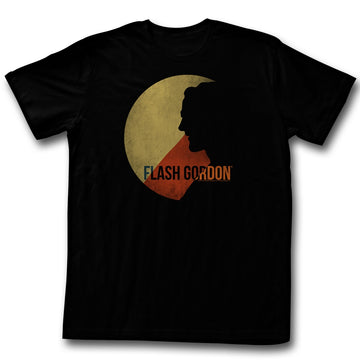 Flash Gordon Mens S/S T-Shirt - Moon Of Firgia - Solid Black