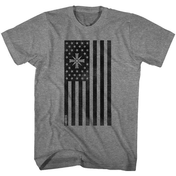 Far Cry Mens S/S T-Shirt - Fc5 Flag - Heather Graphite Heather
