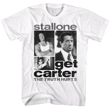 Get Carter Mens S/S T-Shirt - Get Collage - Solid White