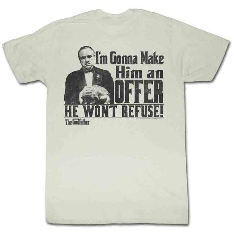 Godfather Mens S/S T-Shirt - An Offer - Solid Natural