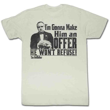 Godfather Mens S/S T-Shirt - An Offer - Solid Natural