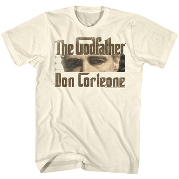 Godfather Mens S/S T-Shirt - Cutting Eyes - Solid Natural