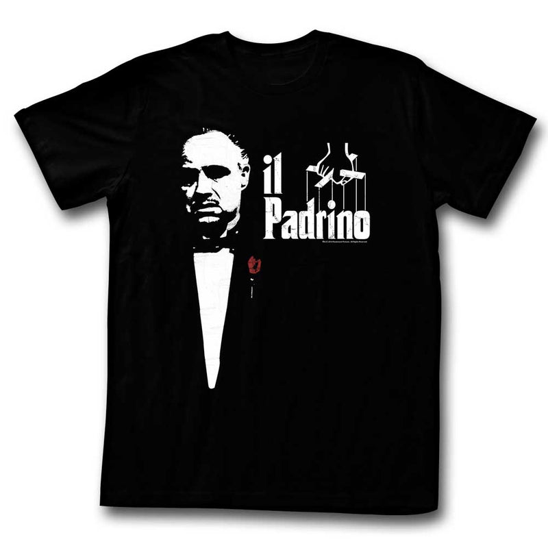 Godfather Mens S/S T-Shirt - Halian - Solid Black