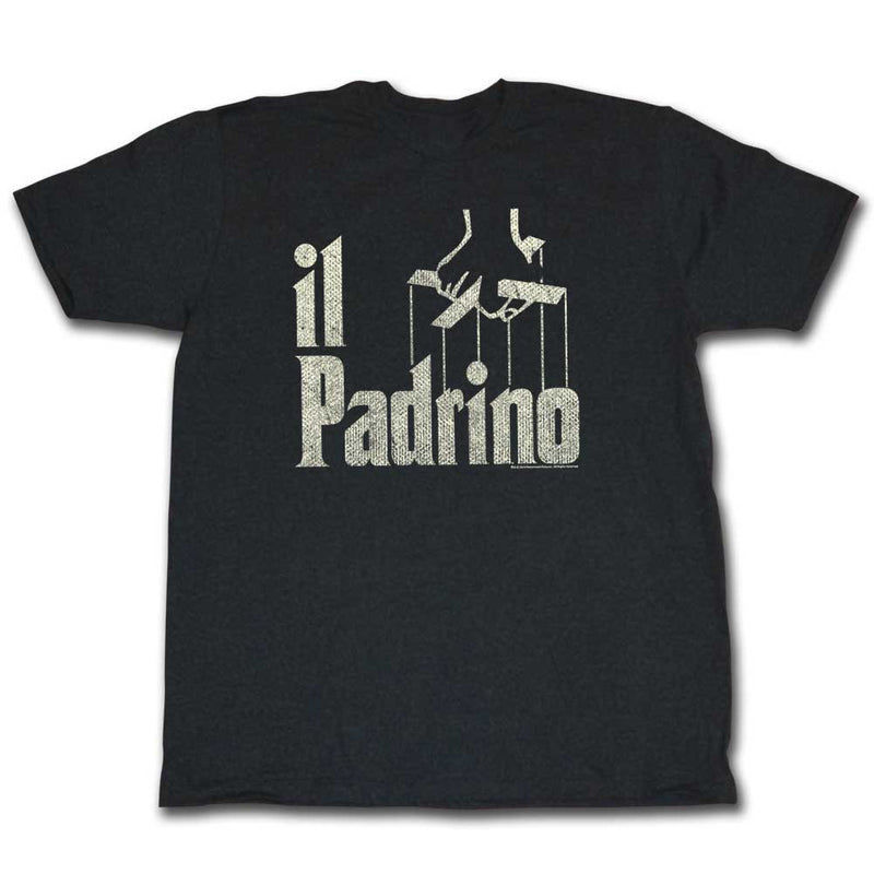 Godfather Mens S/S T-Shirt - Il - Heather Black Heather - Inmyparentsbasement.com