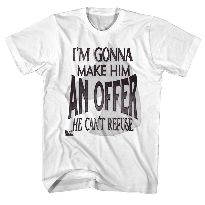 Godfather Mens S/S T-Shirt - Swirleh - Solid White