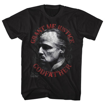 Godfather Mens S/S T-Shirt - Justice - Solid Black