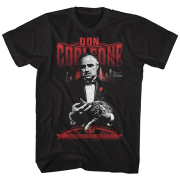Godfather Mens S/S T-Shirt - El Don - Solid Black