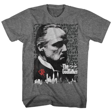 Godfather Mens S/S T-Shirt - Godfather - Heather Graphite Heather