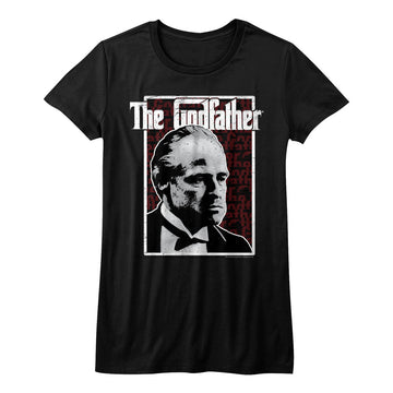 Godfather Girls Juniors S/S T-Shirt - Seeing Red - Solid Black