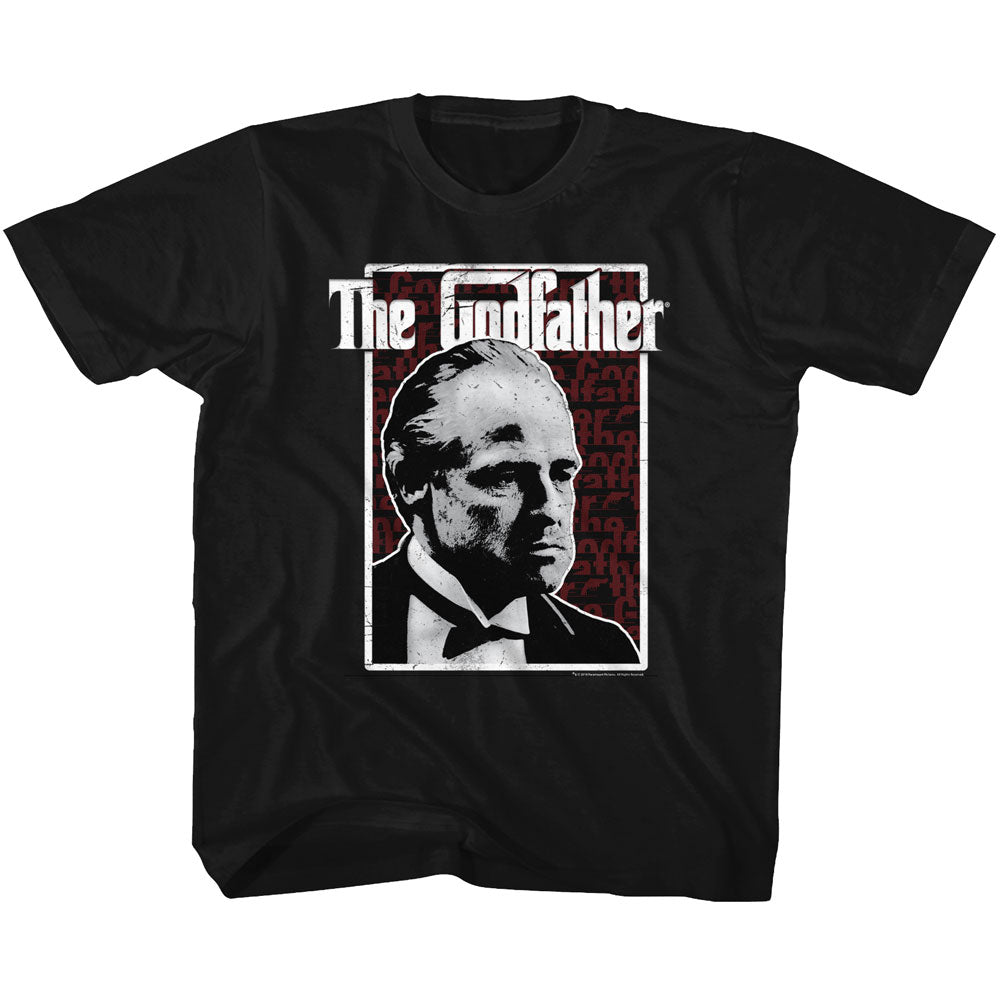 Godfather Toddler S/S T-Shirt - Seeing Red - Solid Black