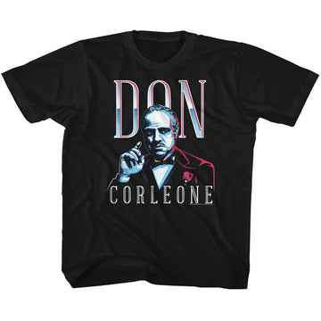 Godfather Toddler S/S T-Shirt - Don Corleone - Solid Black