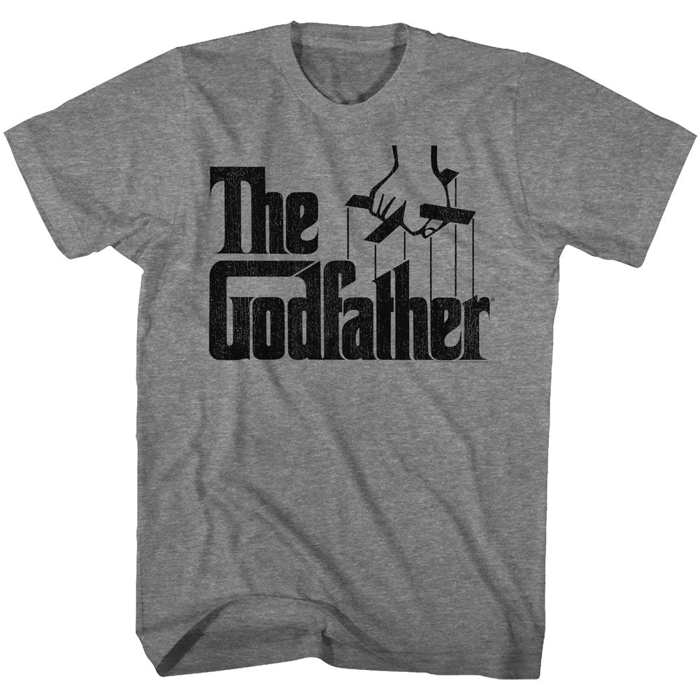 Godfather Mens S/S T-Shirt - Don Corleone - Heather Graphite Heather