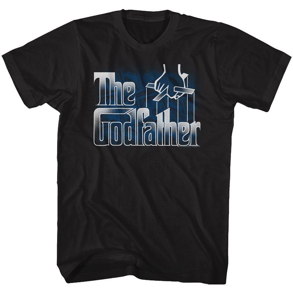 Godfather Mens S/S T-Shirt - Money - Solid Black