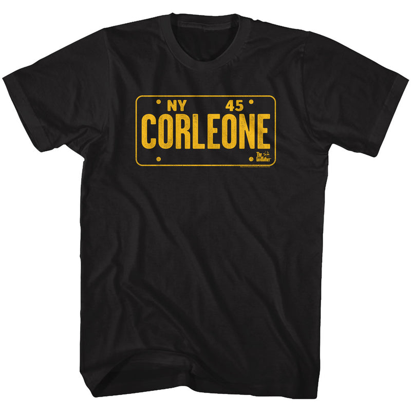 Godfather Mens S/S T-Shirt - Ny45 - Solid Black