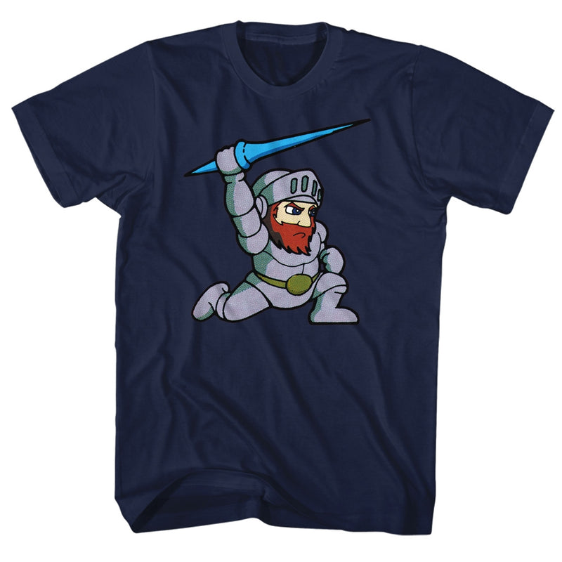 Ghost'N Goblins Mens S/S T-Shirt - Arthur - Solid Navy