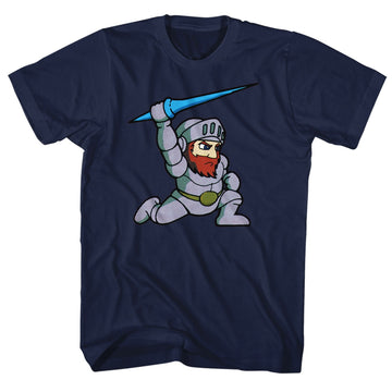 Ghost'N Goblins Mens S/S T-Shirt - Arthur - Solid Navy