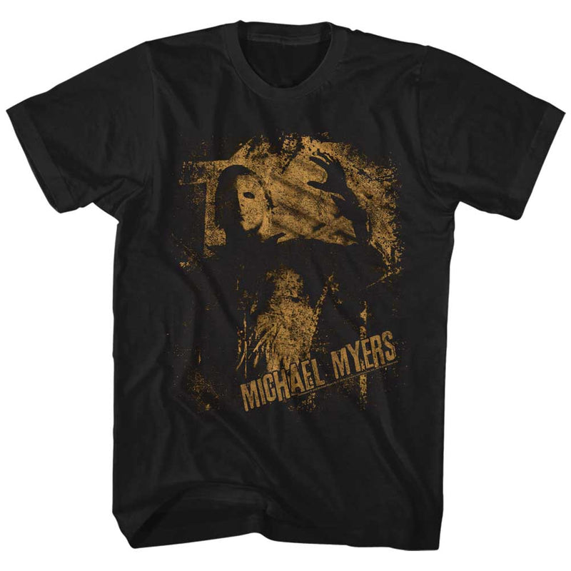 Halloween Mens S/S T-Shirt - Vintage Myers - Solid Black