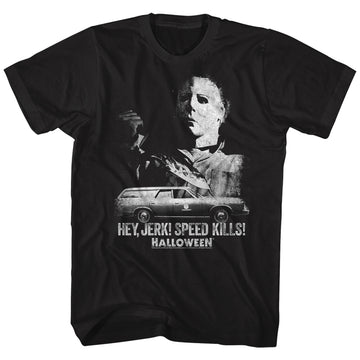 Halloween Mens S/S T-Shirt - Speed Kills - Solid Black
