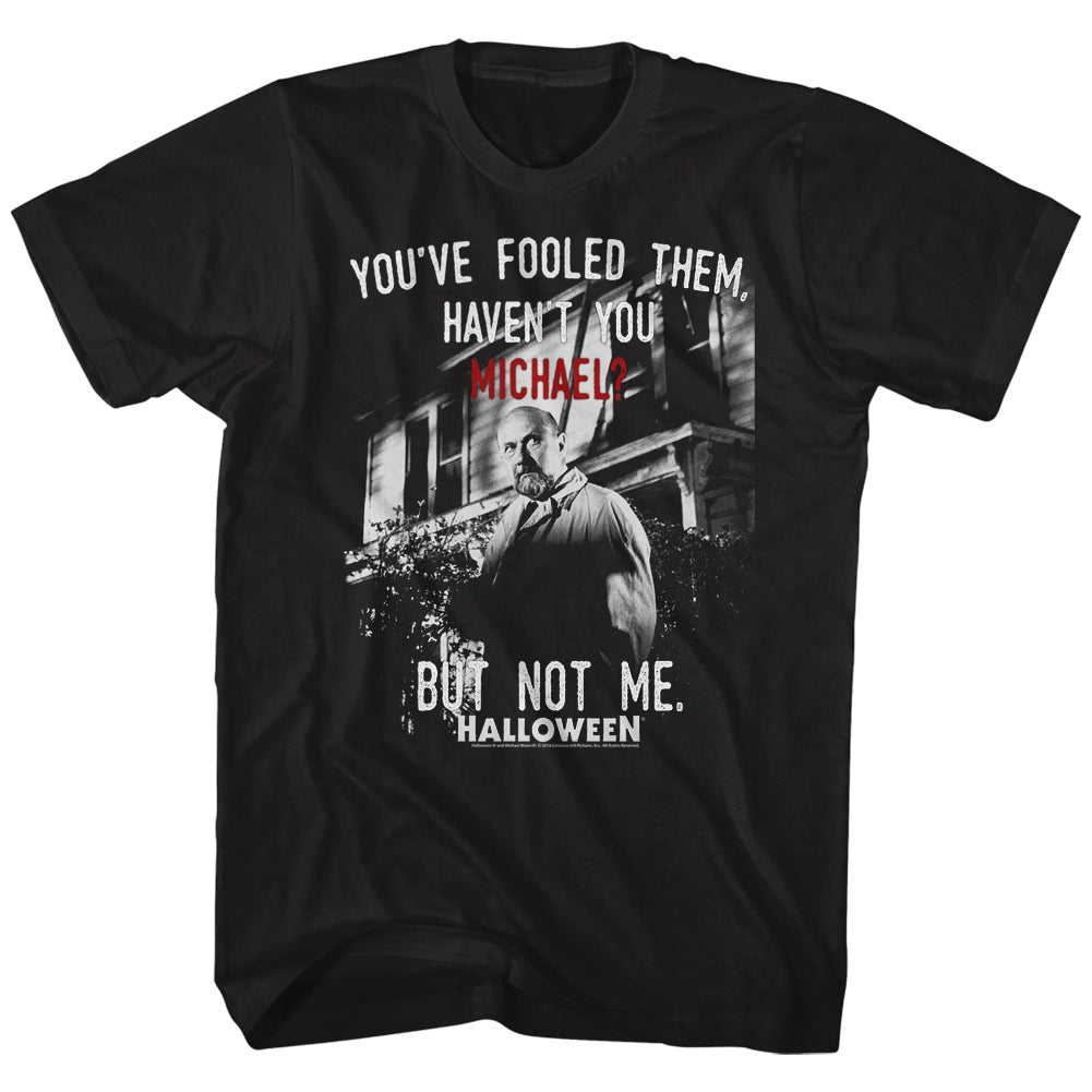 Halloween Mens S/S T-Shirt - Not Me - Solid Black
