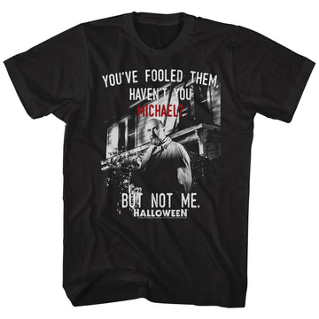 Halloween Mens S/S T-Shirt - Not Me - Solid Black