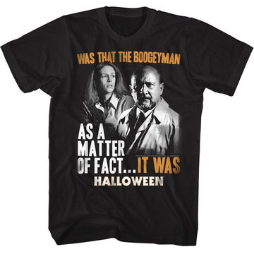 Halloween Mens S/S T-Shirt - It Was - Solid Black