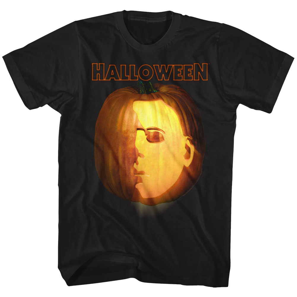 Halloween Mens S/S T-Shirt - Jackolantern - Solid Black