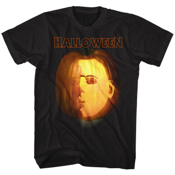 Halloween Mens S/S T-Shirt - Jackolantern - Solid Black