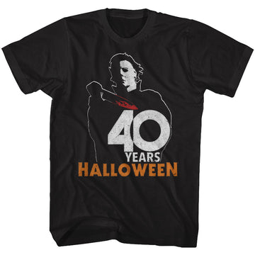Halloween Mens S/S T-Shirt - Halloween 40 - Solid Black