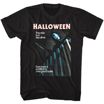 Halloween Mens S/S T-Shirt - Stay Alive - Solid Black
