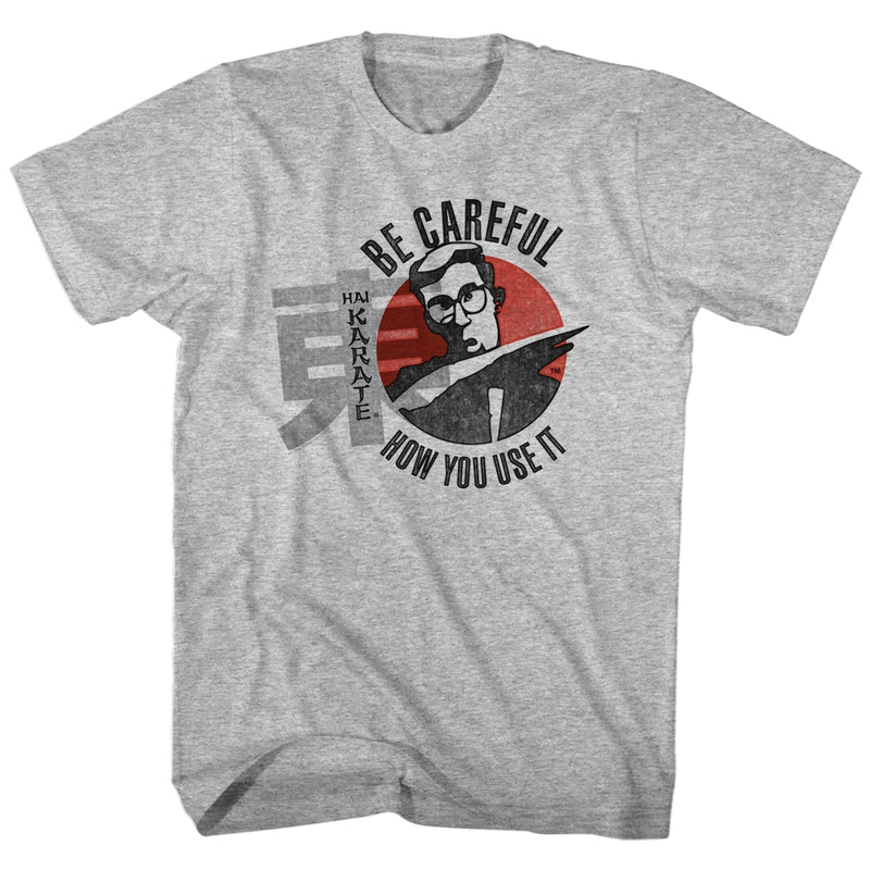 Hai Karate Mens S/S T-Shirt - Careful - Heather Gray Heather