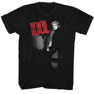 Billy Idol Mens S/S T-Shirt - Billy - Solid Black
