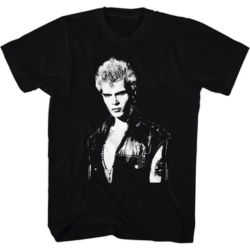 Billy Idol Mens S/S T-Shirt - Billy I - Solid Black