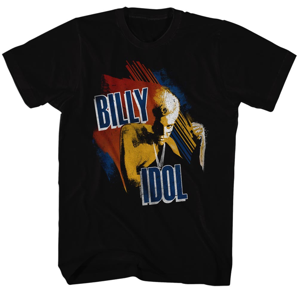 Billy Idol Mens S/S T-Shirt - Idol - Solid Black